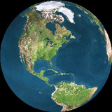 Earth from a satellite